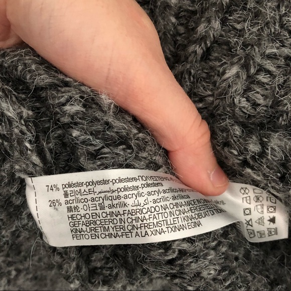 Zara charcoal cozy oversized sweater - Picture 5 of 5